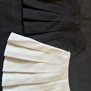 Fashion Bug Black and White Mini Skirt Set